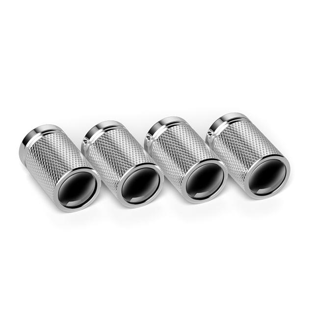 AUP1 4PCS/Set New Metal No Logo Car Wheel Tire Valve Caps Covers Dust-proof Auto Parts For Car Truck Bicycles Motorcycles Accessories