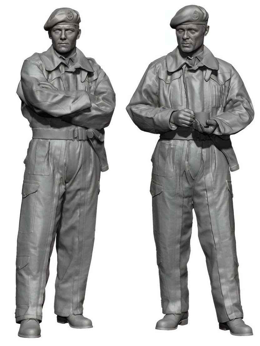 

H3 Model British Tank Crew Set Winter Equipment 2 pieces Resin Kit HS16038 1/16
