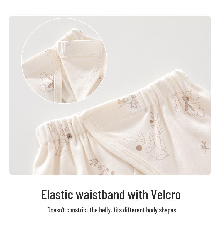 Vêtements bébé 100% Coton - Ensemble Haut & Pantalon à Entrejambe Ouvert pour Garçons et Filles