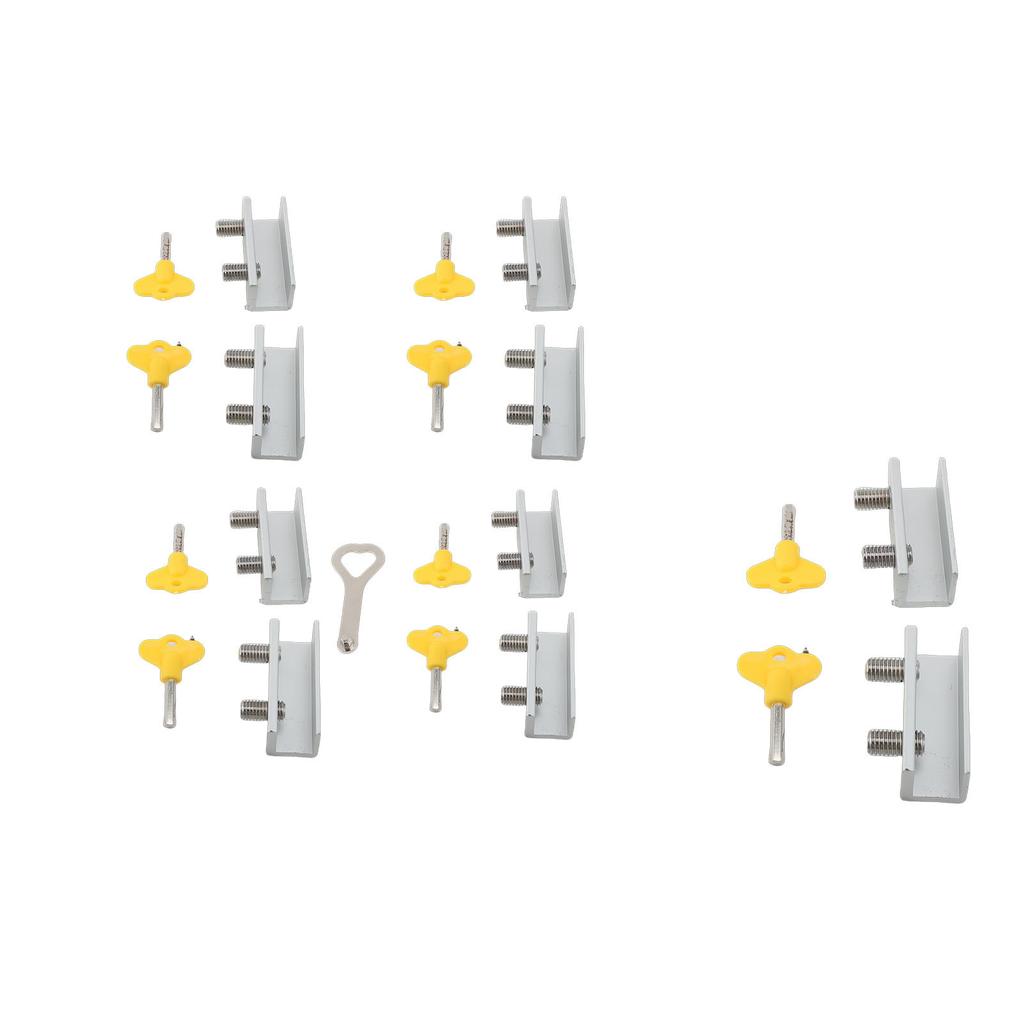 Sliding Window Locks Security Window Stoppers with Keys Easy Installation for Vertical Horizontal Sliding Windows