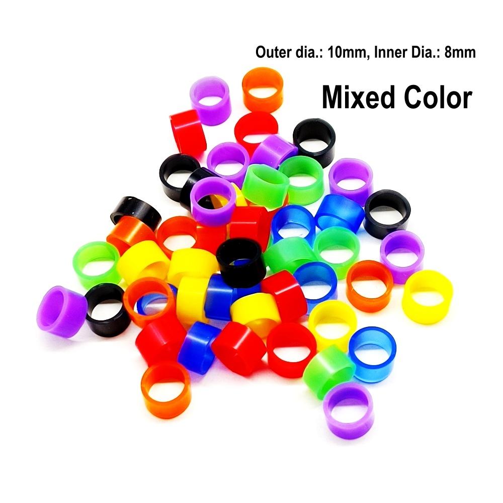 Autoclavable Dental Universal Silicone Color Code Ring Colorful Rings for Handpiece or Tools (Dia.7mm/5mm)