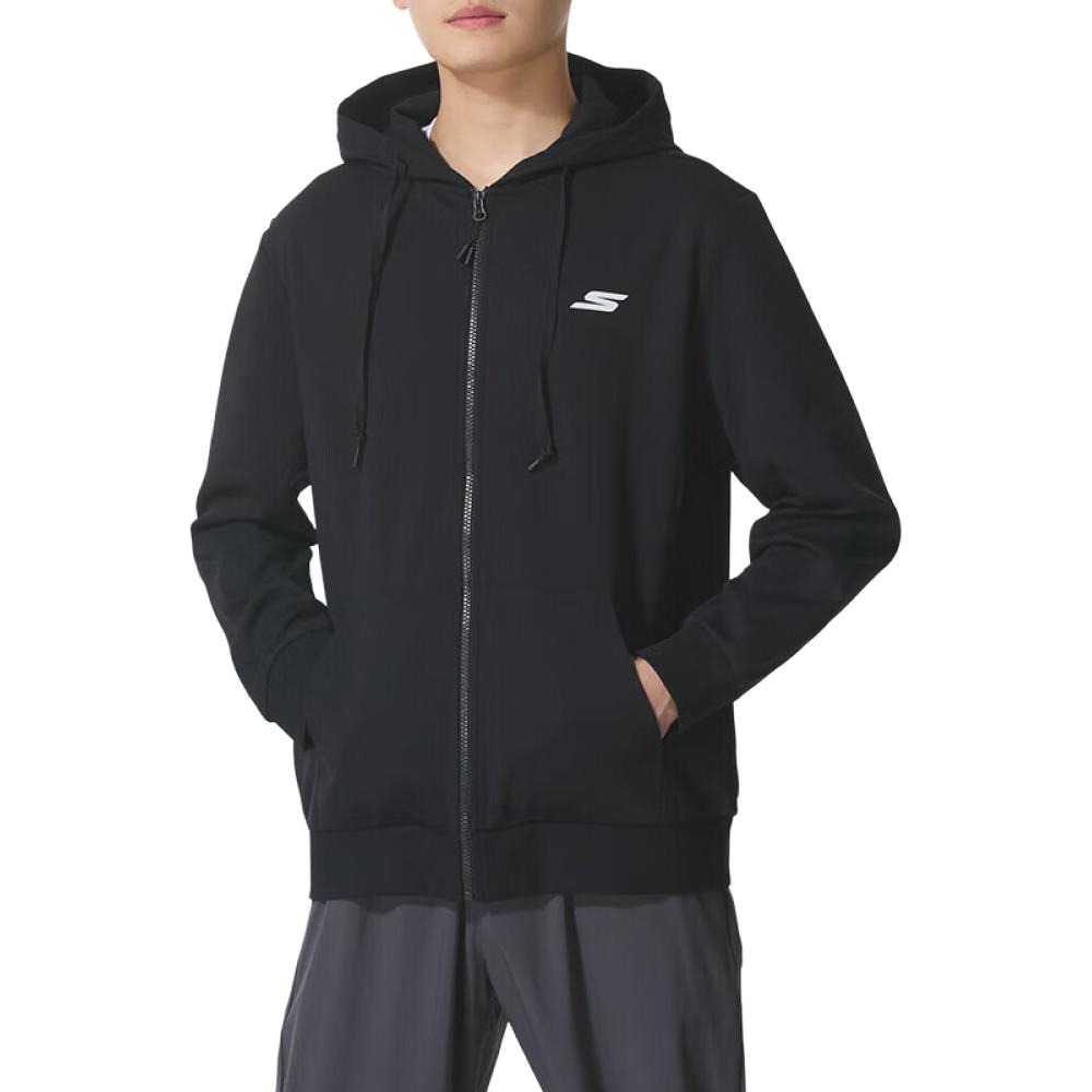 Skechers Jackets Unisex Black-03K8 Hooded (Non-detachable) Moderate P225U132-03K8