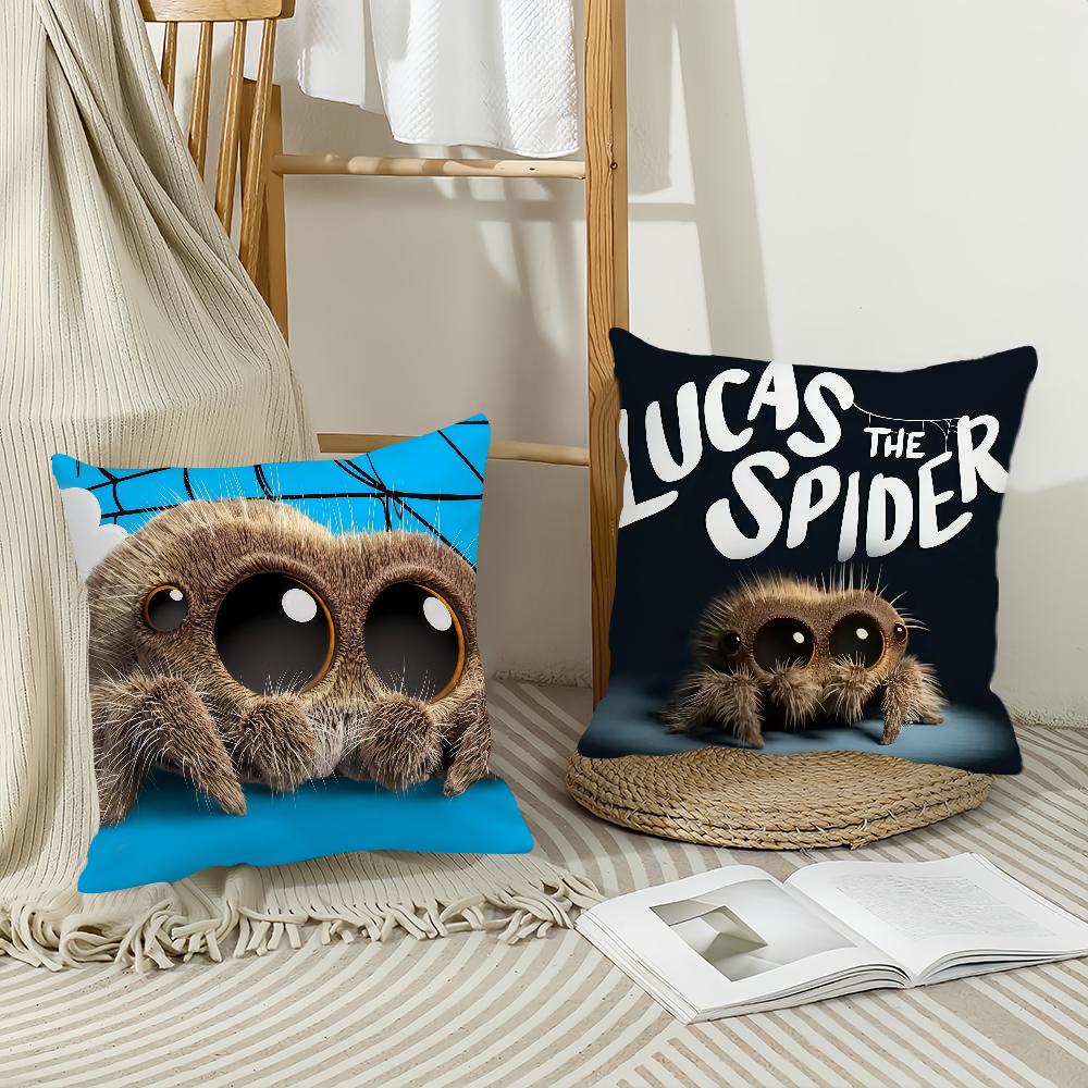 Cartoon L-Lucas Die S-Spinne Kissenbezug Büro Kissen Geeignet für Sofa Auto Schlafzimmer Dekorative Kissenhülle