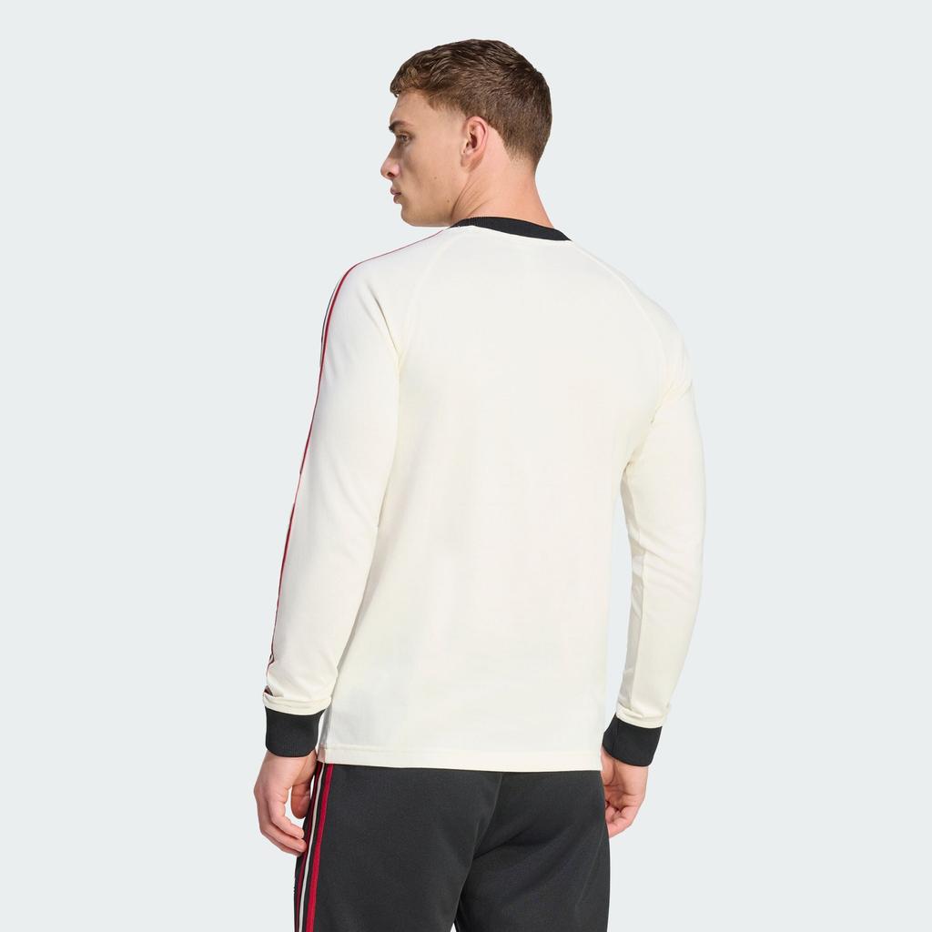 Adidas Manchester United Football Casual Retro Long Sleeve T-Shirt Men Tops JZ2235