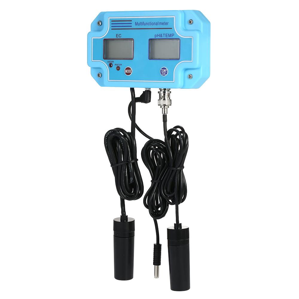 Professionelles 3-in-1 pH-Celsius-ECCelsius-TEMP-Messgerät Wasserdetektor Mehrparameter Digitales LCD -Messgerät Multifunktions-Wasserqualitätsmonitor Multiparame