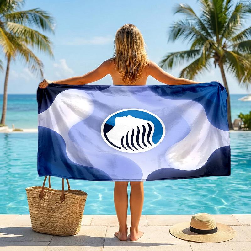 Asciugamano da Spiaggia Asciugatura Rapida in Microfibra Assorbente Portatile da Viaggio per Nuoto Atalanta FC