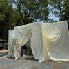 Silk Stretch Matte Fabric for Wedding Curtains and Hotel Decor