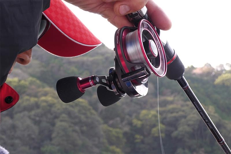 Kurodai Kobo Kaseikadaishi Grand RUGGER Kaseikada Reel 65P POWER Left-Handed (Deep Titanium/Red)