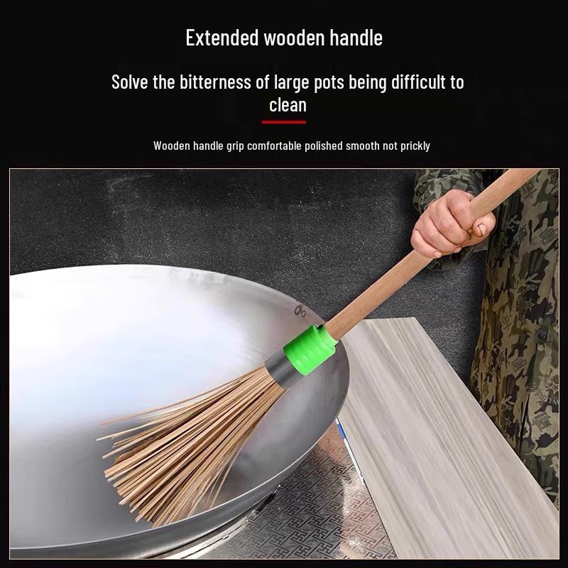 Sodolike Detachable Long-Handle Bamboo Pot Brush