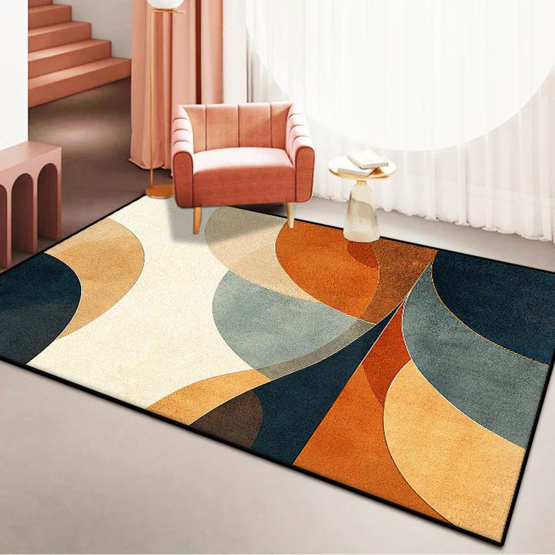 Nordic Simple Style Living Room Carpet Abstract Design Bedroom Lounge Large Area Rugs Home Decoration Bathroom Non-Slip Soft Mat