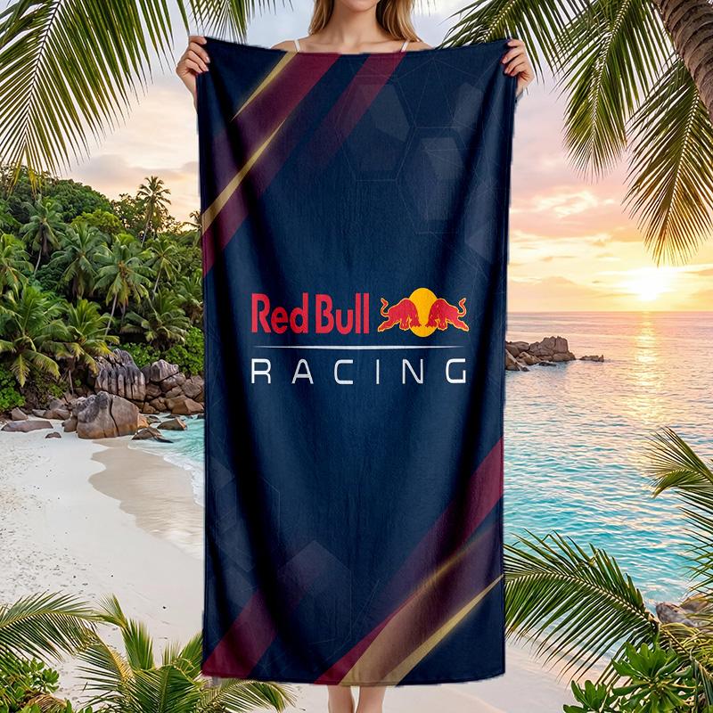 Asciugamano da Spiaggia Moda Red Bull Racing Portatile Morbido Asciugatura Rapida per Nuoto Campeggio Vacanze