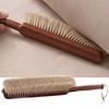 Wooden Dust Brush Soft Dense Hand Broom Brush for Counter Bed Sofa Car Clothes Household Cleaning