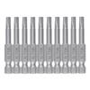 10Pcs Blossom Screwdriver Bit Set 1/4Inch Blossom Screwdriver Bit Set Magnetic Adapter Hex Screwdriver Bit Repair Tool