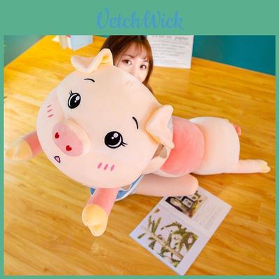 Soft Caterpillar To Pig Plush Toy Cute Cartoon Long Pillow Birthday Gift 150cm