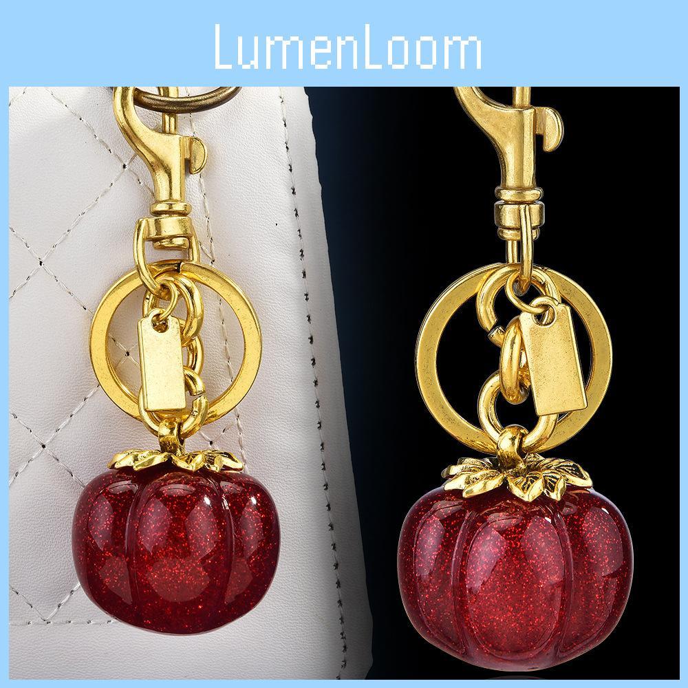 Persimmon Collection Keychain For Bags With Electroplated Metal Finish For Women