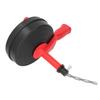 Drain Auger Manganese Steel Spring Multipurpose Plumbing Pipe Unblocker Clog Remover for Kitchen Bathroom Red 5m