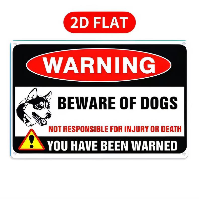 Tin Sign Warning Beware Of Dogs Not Responsible For Injury Or Death You Have Been Warned Metal Sign Plaque Indoor Outdoor Wall
