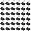 Binder Clips 100 Pack 0.75inch, 19mm Mini Black Office Paper Clip, Foldback Clips Clamp Binder Clips for Office Home Supplies