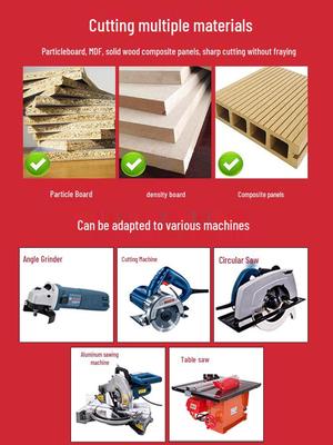 9P1E Woodworking Saw Blade Set: Angle Grinder Cutter, High-Speed Steel, 4/5/10 Inch