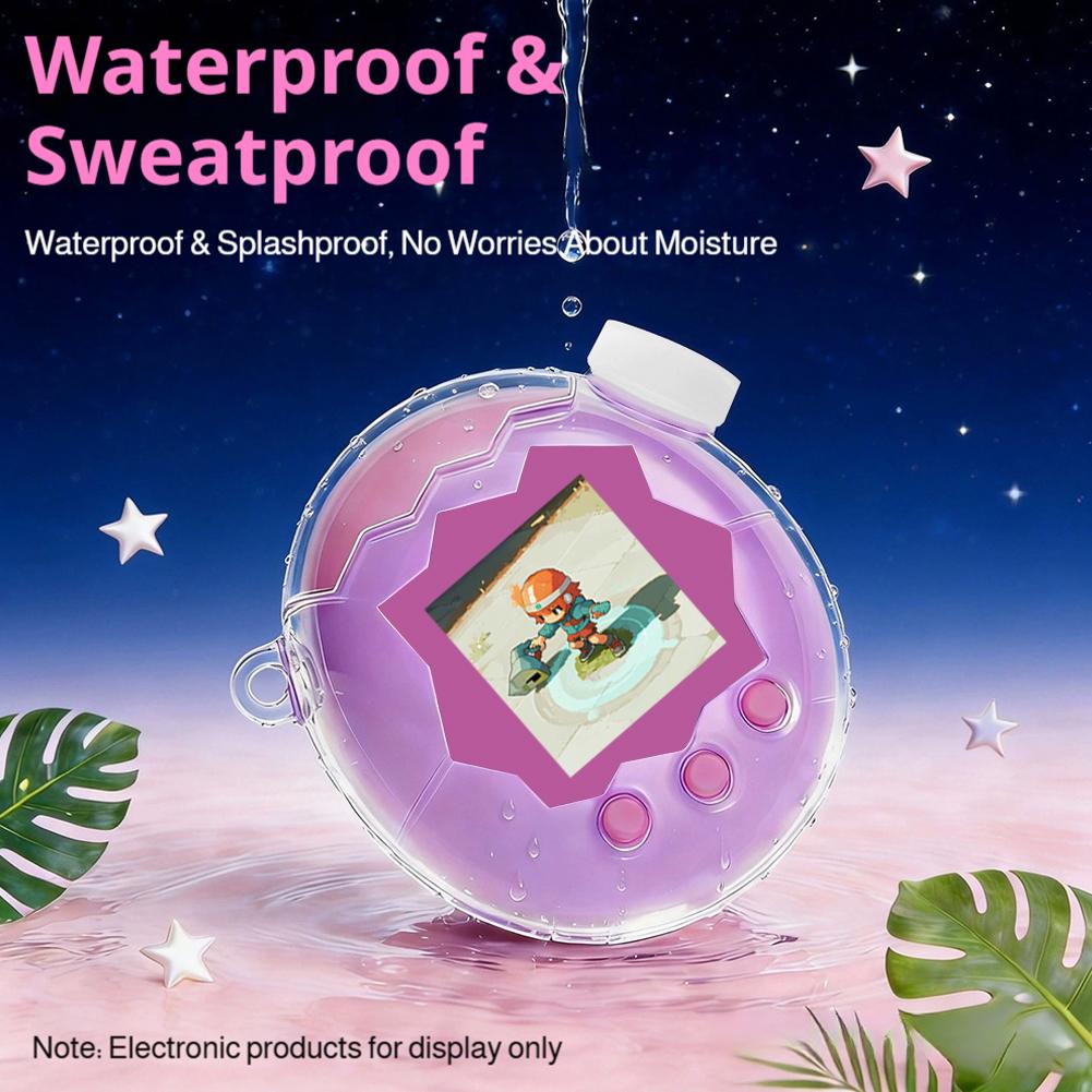 For Tamagotchi Paradise Clear PC Protective Case Transparent Shockproof Full Cover Shell Gaming Accessories