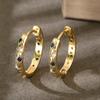 Stylish Gold Moon and Star Embellished with Colored Diamonds Women's Earrings, Understated Luxury and Sophisticated Minimalist Style.