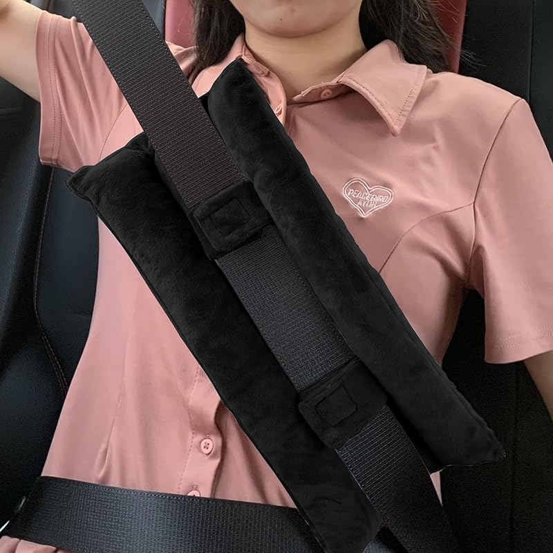 Seat Belt Pillow For Mastectomy Post-Surgery, Heart Surgery Recovery Support Cushion For Chest Chemo Port Pacemaker Bypass Hysterectomy Recovery чёрный