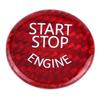 Red Carbon Fiber Car Engine Start Stop Button Switch Cover For BMW 1 7 Series X1 X3 X6