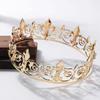 Hair Hoop Metal Prince Crowns Bar Mitzvah Crown Round Tiaras Temperament King Crown  Hair Jewelry