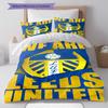 Pościel z wzorem Leeds United Football Club, Zestaw kołdry Poszewka na kołdrę Poszewka na poduszkę Domowy Prezent Urodzinowy(1 * poszwa na kołdrę + 2 * poszewki na poduszki, bez rdzenia)