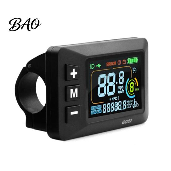 Electric Bicycle Accessories Ebike Display Fit for Yozma IN 10, LCD Panel Screen Waterproof Bike with 5-Pin Connector, Control Meter 22.2MM Handlebar