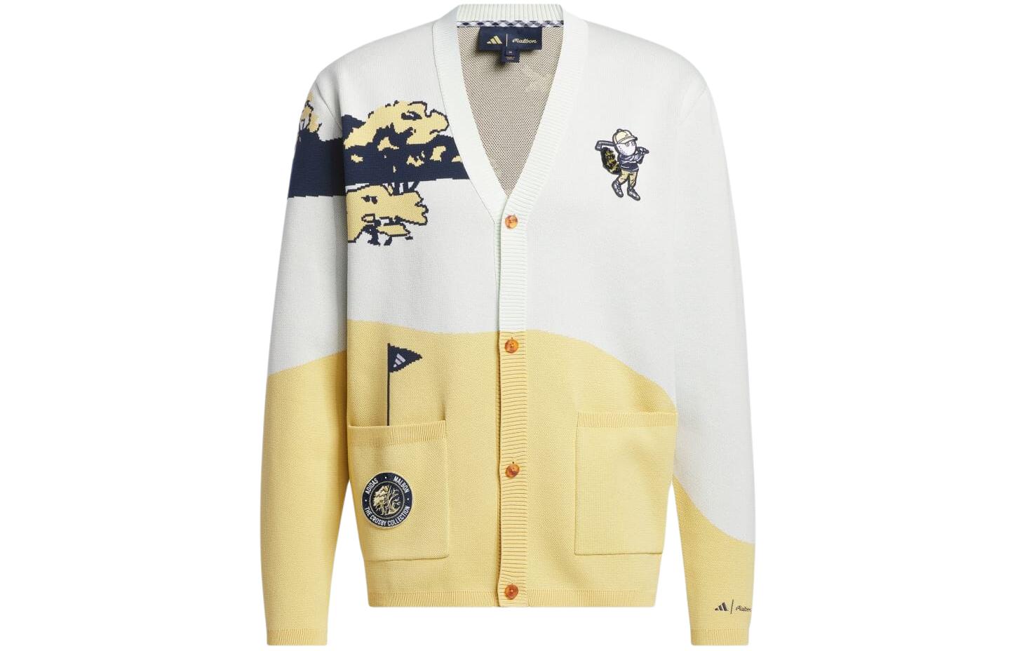 Adidas Knitwear Men s Yellow White IN9172 M