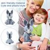 Plush Donkey Stuffed Animal Soft Toy Sitting Design with Large Ears and Expressive Face Suitable for Sleep and Decoration