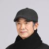 Middle-Aged and Elderly Cap Men's Autumn Winter Warm Peaked Cap Ear Protection Forward Cap