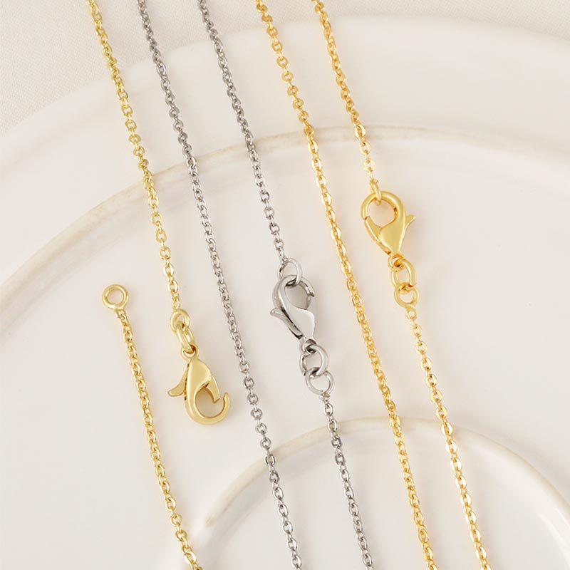 Strahlendes 18K Gold-Plated Nicht-Verblassendes Kreuz-Ketten-Halskette - Vielseitiges und Modisches Accessoire