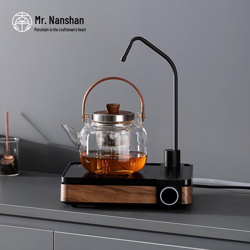 Heat-Resistant Glass Tea Kettle with Auto Water Supply