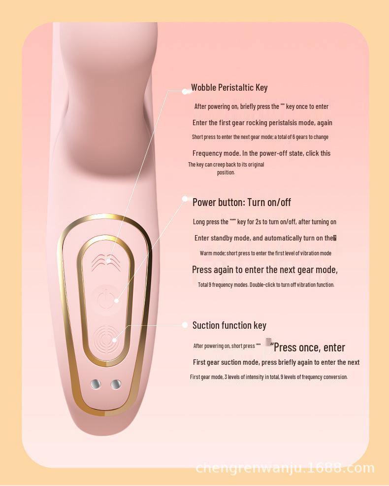 Peristaltic Vibrating Female Massager & Sex Toy