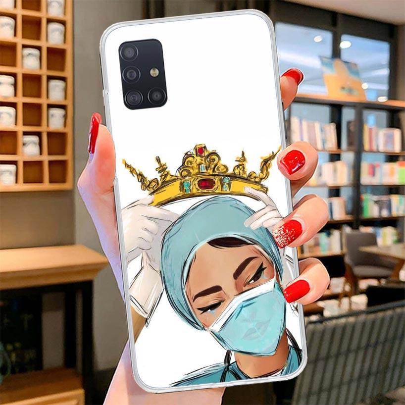 Medicine Nurse Doctor Cover Phone Case For Samsung Galaxy A12 A22 A32 A52 A72 A02S Phone Case Note 20 Ultra 10 S10 Plus A51 A71