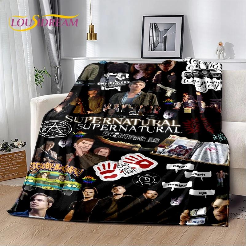 3D SPN Supernatural Zeichen Dean Sam Decke, Weiche Überwurfdecke für Zuhause Schlafzimmer Bett Sofa Picknick Reise Büro Abdeckung Kindergeschenk