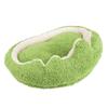 Plush Pet Bed Soft Warm Enhanced Comfort Multifunctional Spacious Dog Cat Sofa Bed for Winter Green
