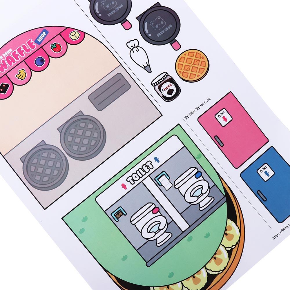 Sticker Book Waffle Knead Quiet Book Homemade Nail Shop Quiet Book Dodo Book   Toddlers