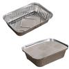 Pack of 10 Aluminum Foil Pans Kitchen Supplies Take-out Containers Food Container Baking Plate Stackable Single-use Pan