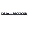 ABS Dual Motor Letters Rear Boot Tailgate Trunk Logo Emblem Badge Car Sticker Decal for Tesla Model 3 Model X Model S Y