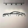 Metal Racing Car Wall Art, 1pc, Metal Car Silhouette, Indoor Outdoor Metal Decor for Home, Patio, Bedroom, Unique Gift for Car Lovers, Wall Hanging