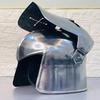 Medieval Barbute Helmet Role Play Knight Wearable Helmet Steel With Liner And Chin Strap, With Stand Mens Gift,