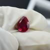 Ausgezeichneter Birnenschliff 3,70 Karat Natürlicher Rosa Rubin ZERTIFIZIERTER Loser Edelstein M-913-Ra