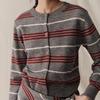 Women's Color-Block Stripe Knit Cardigan & Shawl Set