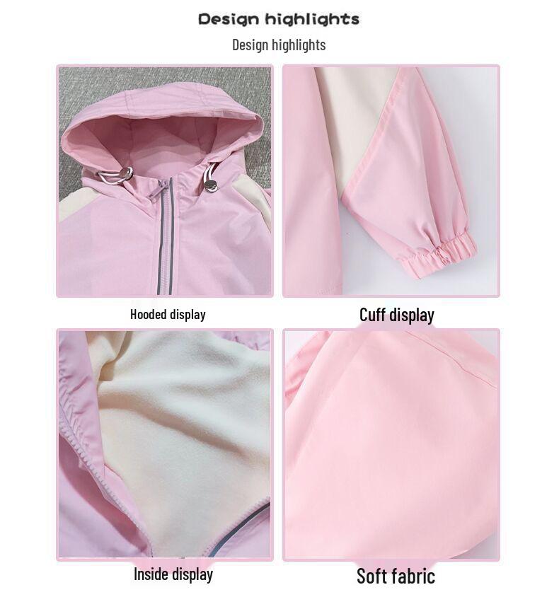 Paw Patrol Kids' Windbreaker & Fleece Jeans Set - Autumn/Winter Style for Toddlers & Girls.