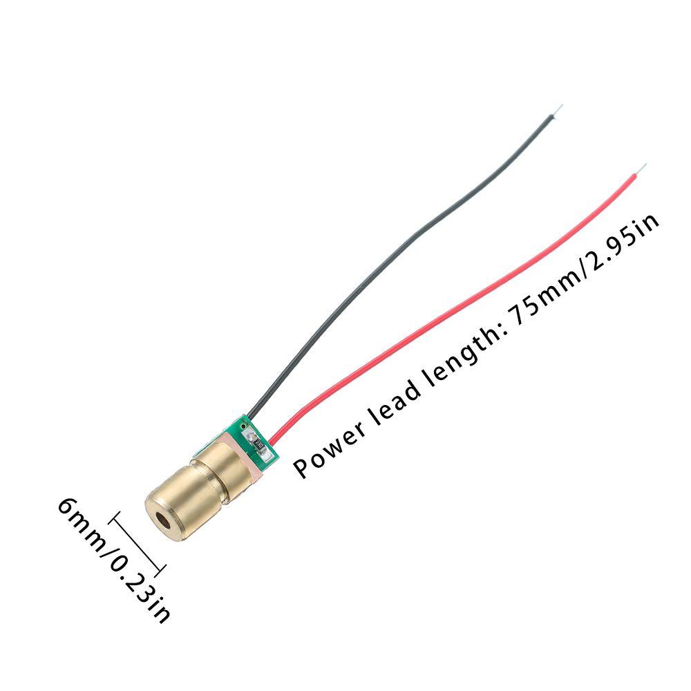 1/3/5/10Pcs Adjustable Lasers Dot Diode Module 650nm 6mm 3V Laser Diodes High Quality Line Laser Module Mini Copper Head