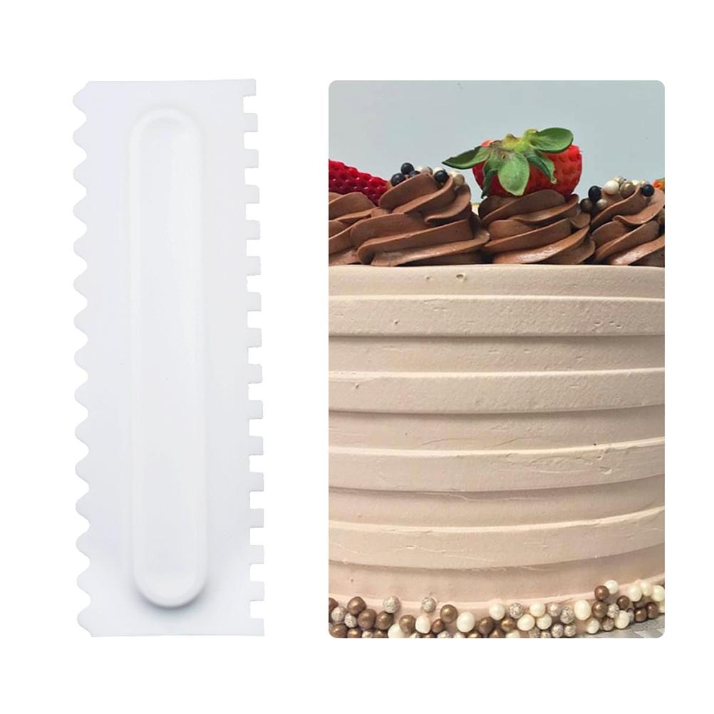 3Pcs Set Cake Decorating Comb Food Grade Plastic Cake Scraper Smoother Pastry Icing Comb Fondant Spatulas Baking Pastry