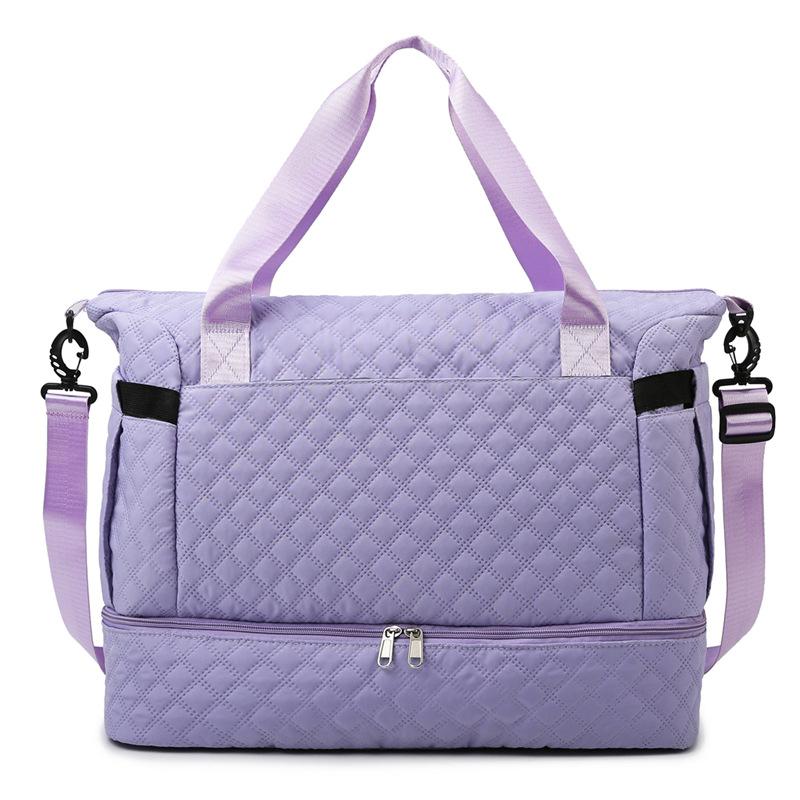 New oblique span fitness bag independent shoe compartment dry and wet separation yoga bag short business trip travel bag